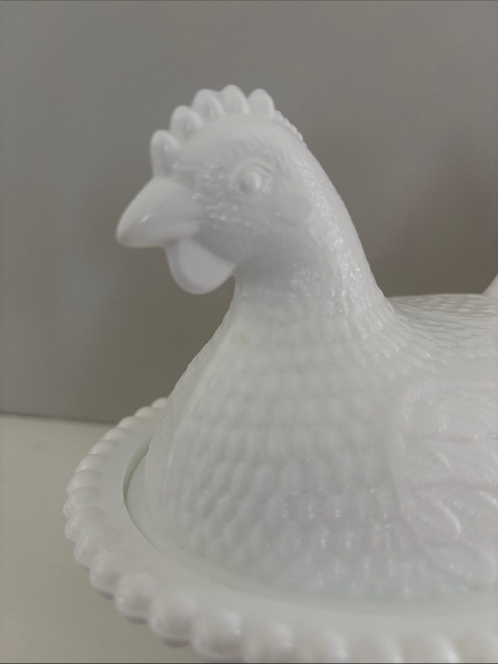 Indiana Glass HEN ON A NEST white milk glass dish - Picture 7 of 16